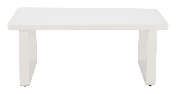 Zuo Modern Welt Coffee Table White - Modern Aluminum Design For Stylish Outdoor Patios, Balconies & Gardens White Aluminum 704113-zuo-modern