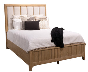 Parker House Escape - Bedroom Queen Panel Bed Glazed Natural Oak Rubberwood Solids / Oak Veneers BESC#1250-3