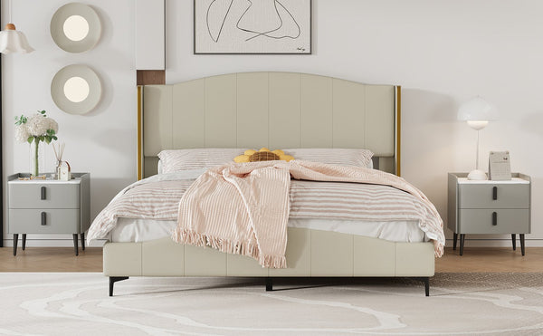 English Elm Nightstand with Marble-Pattern Top and Raised Guard, 2 Drawers for Organized Stylish Bedroom Decor Gray 23.4 L x 18.5 W x 9.06 H N733P332142E