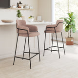 Marcel Barstool - Set of 2 Brown 109668 Zuo Modern