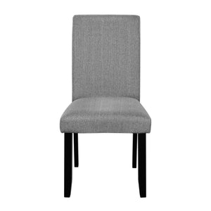 English Elm Modern Tufted Dining Chairs Set of 4 Linen Upholstered with Rubberwood Legs Gray N752P245708E