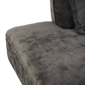 English Elm 122" L-shaped Sectional with Deep Chaise High Density Foam Low Profile Living Room Sofa N767P371309D