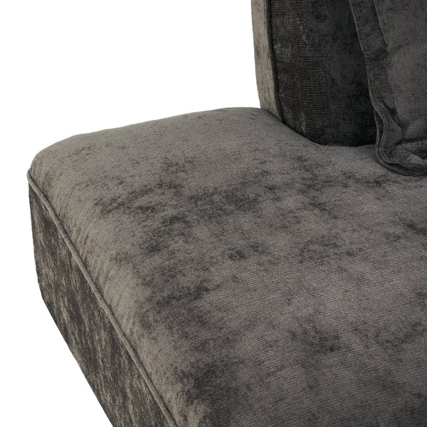 English Elm 122" L-shaped Sectional with Deep Chaise High Density Foam Low Profile Living Room Sofa N767P371309D
