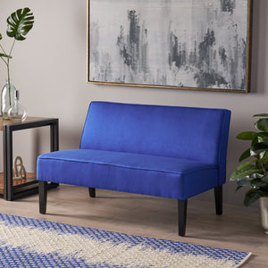 English Elm Christopher Knight Home® - Loveseat - Stylish Navy Blue Compact Loveseat With Hand-Crafted Details For Modern Living Spaces 57659.00NBL