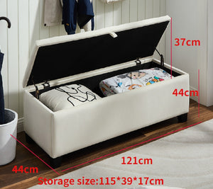 English Elm 1228 Grey Fabric Storage Ottoman with Hinged Lid Foam Seat for Living Room W2082P176550