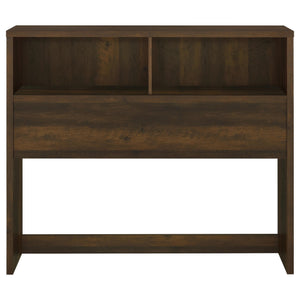 English Elm Geary Full Bedroom Set with Bookcase Headboard Usb Charging Nightstands Matte Finish Dark Brown B062S01696