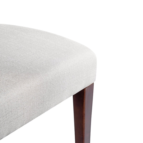 English Elm Walnut Upholstered Dining Chairs Set Of 2 - Elegant Fabric Accent Chairs With Comfort & Style N842P319127D-GIGA