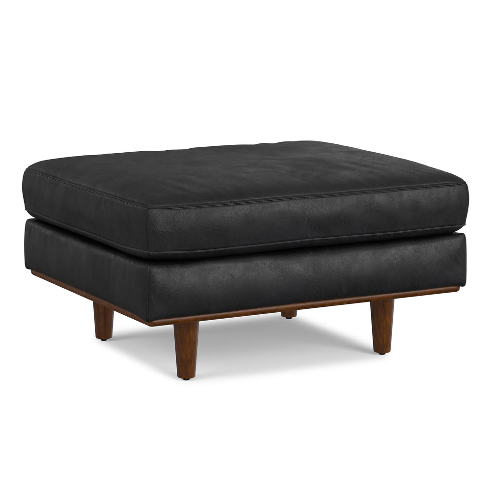 English Elm Morrison Ottoman - Handcrafted Mid-Century Modern Footrest & Extra Seating With Eco-Friendly Design B136P364272