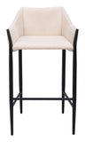 Andover Barstool Beige 110170 Zuo Modern