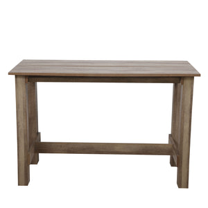 English Elm Dining Brown Multifunctional Dining Table 55.1"x25.4" Sturdy PB & MDF Board Desk for Living Room Durable Design W2181P357571