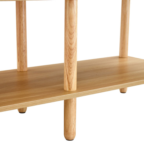 English Elm Modern 2-Tier Tv Stand With Open Storage Shelf, Elegant Design, Durable Rubberwood Legs, Easy Assemble W2984P228504