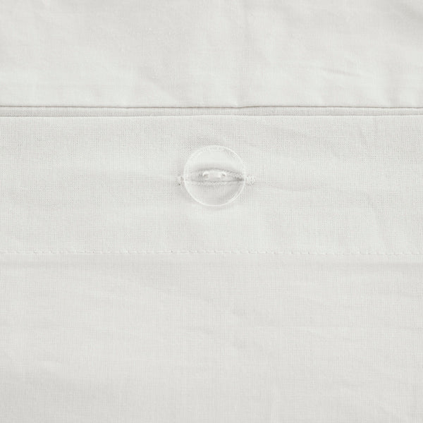 English Elm King/Cal King Masie 3-Piece Elastic Embroidered Cotton Duvet Cover Set — Antimicrobial, Tufted-Inspired Design B03596516