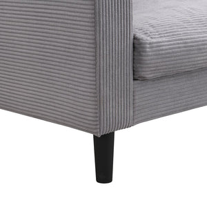 English Elm 74" Three Seat Sofa Hardwood Frame High Density Foam Upholstered Modern Living Room Light Gray W311P221220