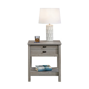 English Elm Night Stand - Versatile Brown Finish With Storage Drawer And Open Shelf For Bedroom Essentials B356P402748