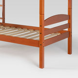 Wood Simple Twin over Twin Bunk Bed - Honey B2STOTHY Walker Edison