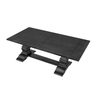 English Elm (1 Table+6 Chairs) Retro 7-Piece Extendable Dining Set - Stylish Wooden Table & Upholstered Chairs W2582S00174