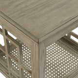 OSP Home Furnishings Cambridge Side Table Bone Finish