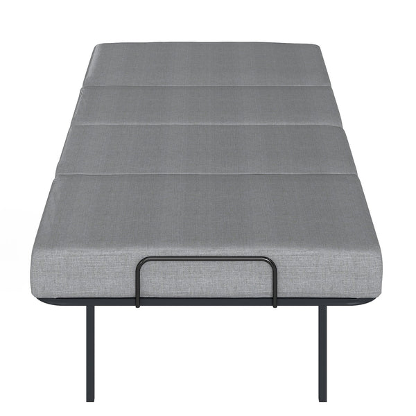 English Elm Twin Folding Guest Bed with Memory Foam Mattress Steel Frame and Lockable Casters T3963P481979
