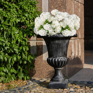 English Elm Mgo Classical Garden Urn Hand Painted Antique Finish Outdoor Patio Planter N772P301484A
