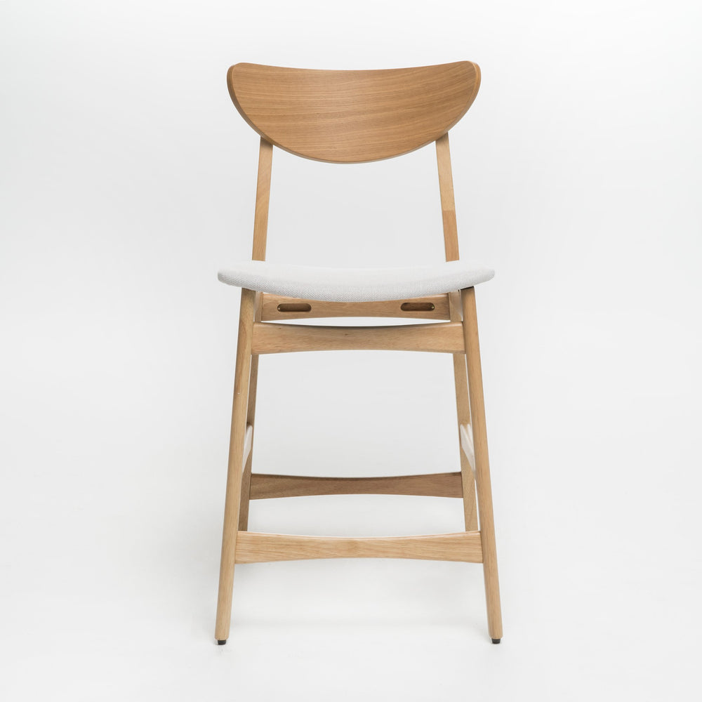 English Elm Christopher Knight Home® - Counter Height Chair - Elegant Light Beige Upholstered Design For Kitchens, Bars & Casual Dining 58914.00LBE