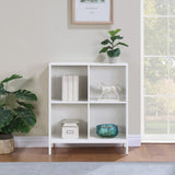 OSP Home Furnishings Ace 4 Cube Storage/Bookcase White