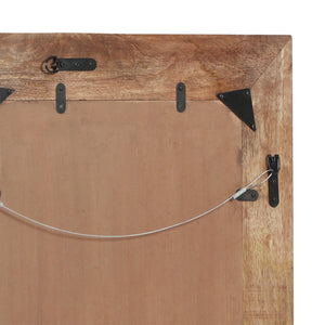 English Elm Christopher Knight Home® - RECT. MIRROR Natural Wood Frame 40x28 Rustic Rectangular Wall Mirror for Entryway, Bathroom Decor 69380.00
