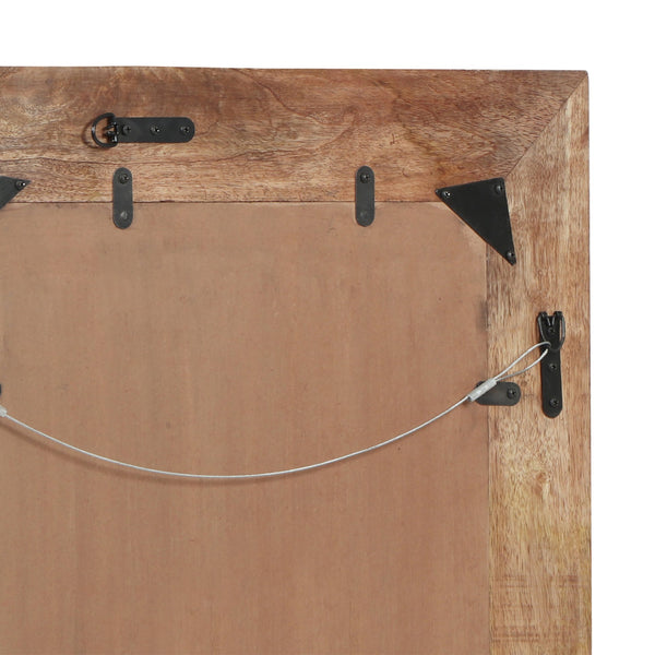 English Elm Christopher Knight Home® - RECT. MIRROR Natural Wood Frame 40x28 Rustic Rectangular Wall Mirror for Entryway, Bathroom Decor 69380.00