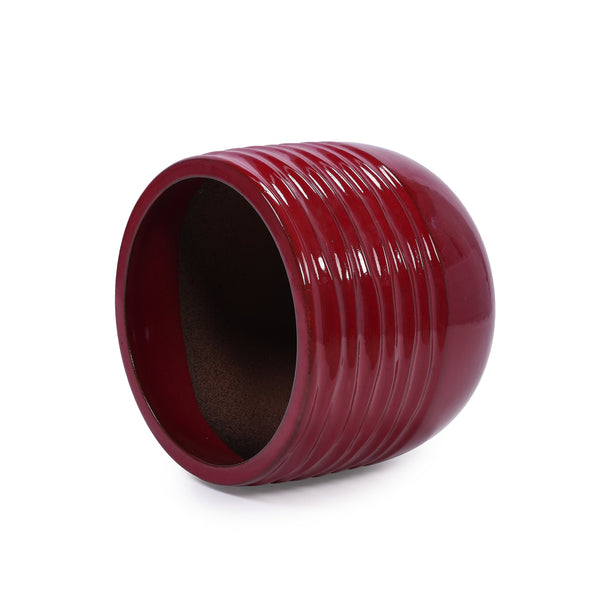 English Elm 3 Elegant Ceramic Flowerpots Set - Handcrafted Modern Planters For Patio, Garden & Windowsills W3273P321467