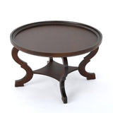 Christopher Knight Home® - Noble House - Althea Dark Walnut Finished Faux Wood Circular Coffee Table