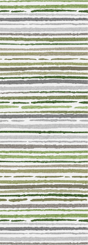 English Elm SPHINX 2170YP Beige/Green 24"x66" Washable Non-Slip Runner Rug - Durable Low-Pile Indoor/Outdoor Charm B186P261376