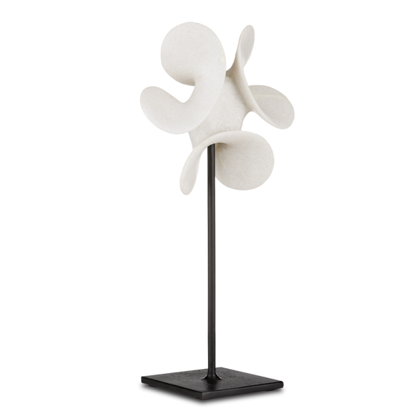 Helice Marble Ring - Stunning Handcrafted Sculpture with Dynamic Propeller Shape for Elegant Spaces