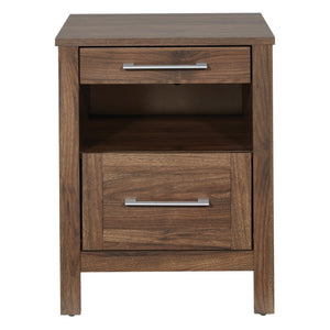 OSP Home Furnishings Stonebrook Nightstand Classic Walnut