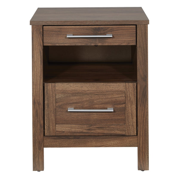 OSP Home Furnishings Stonebrook Nightstand Classic Walnut
