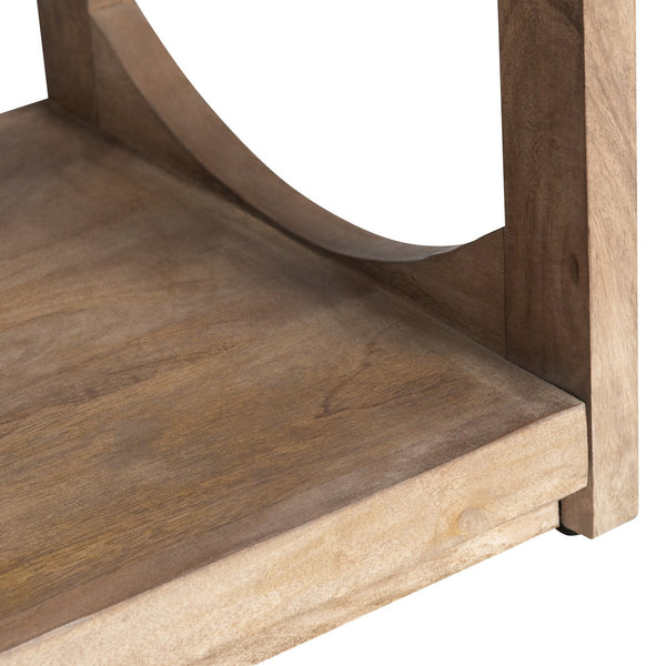 Crestview Collection Solid Wood Etagere Bookshelf With 5 Open Shelves - Stylish Natural Wood Design For Storage & Display Brown Solid Wood Cvfnr4412