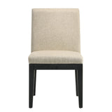 English Elm Beige and Black Padded Side Chair (Set Of 2)