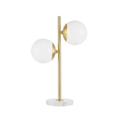 INK+IVY Holloway Modern/Contemporary Marble Base Table Lamp MPS153-0086 White/Gold