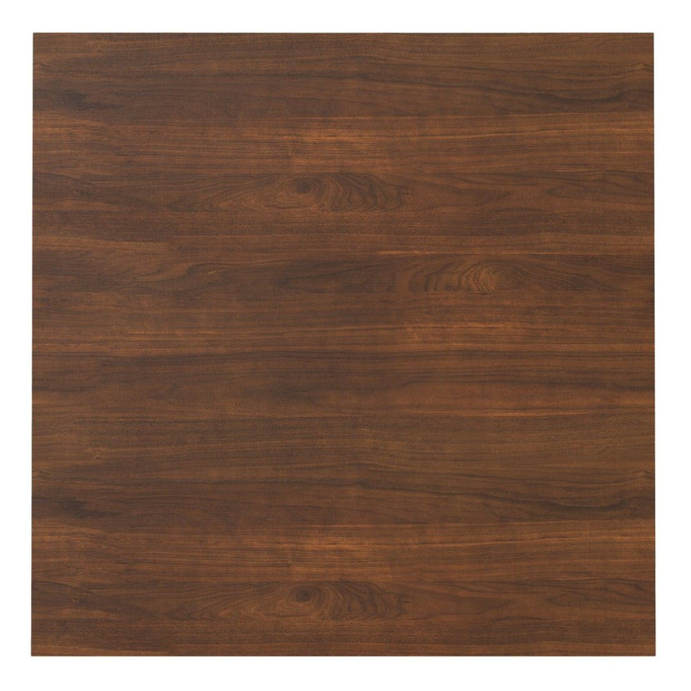 English Elm Wilson Handcrafted Square Dining Table - Stylish Walnut Finish, Seats 8, Perfect For Any Space! B136P266909-GIGA