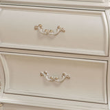 English Elm Pearl White 2-Drawer Nightstand With Queen Anne Legs