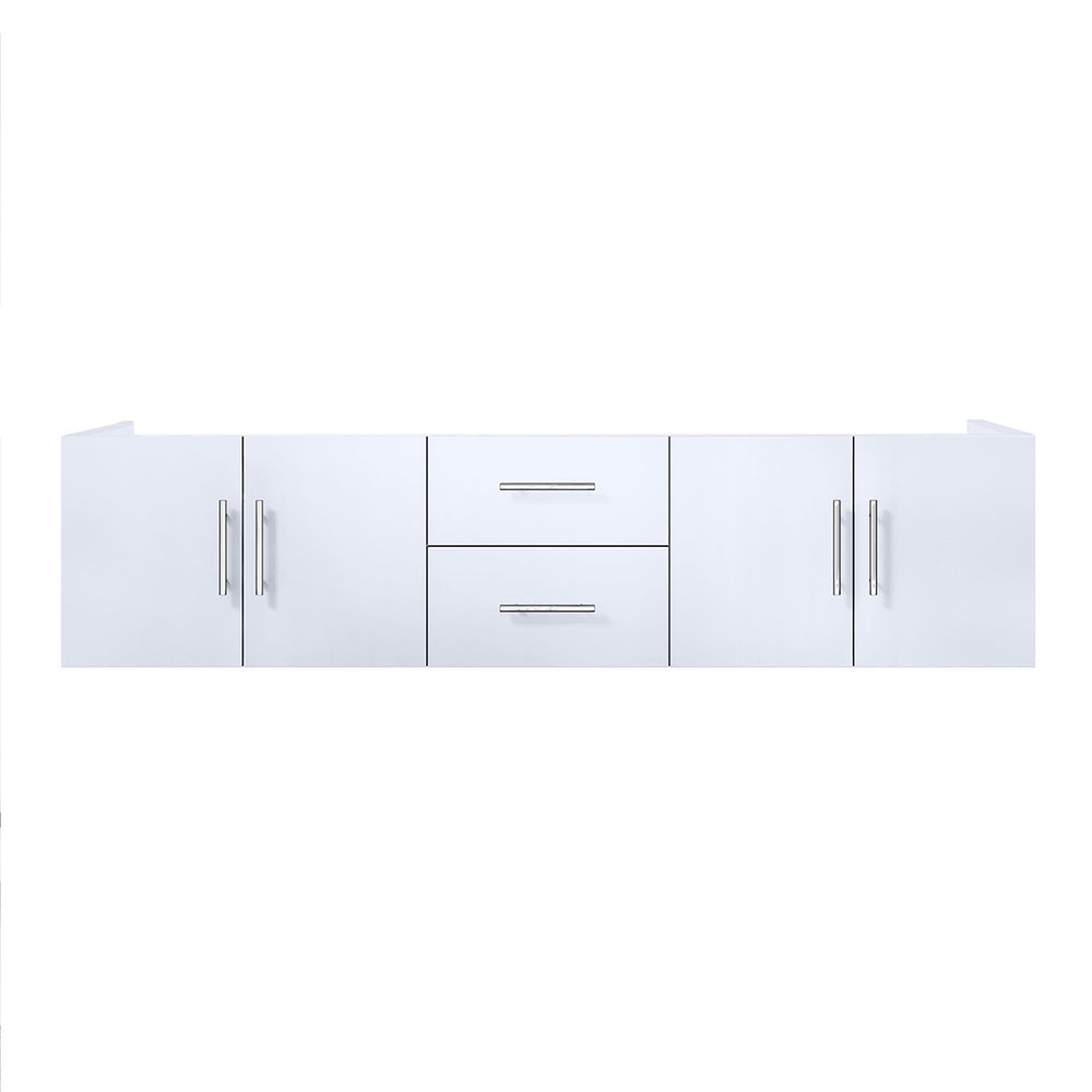 English Elm Glossy Double Bath Vanity 72" W x 22" D Glossy White Solid Wood MDF Soft-Close Drawers, Fully Assembled B2731P258519