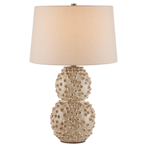 Barnacle Ivory Table Lamp - Handcrafted Ceramic Beauty with Unique Barnacle Design, Nature Inspired