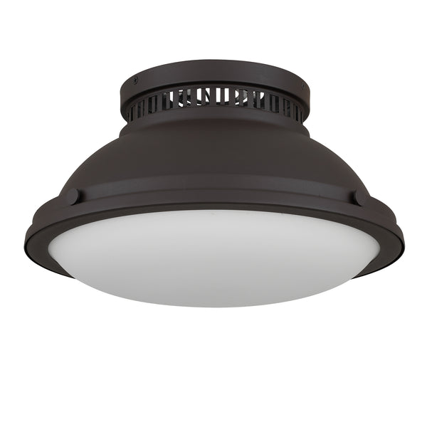 English Elm 2-light Dark Bronze Flush Mount Ceiling Fixture for Hallways Entryways and Bedrooms Antique Bronze B370P394558