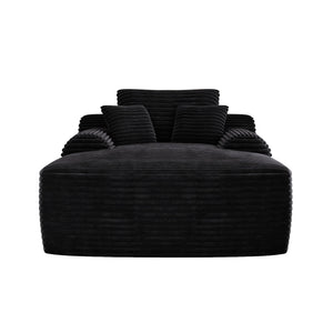 English Elm Convertible Corduroy Chaise Lounge Sleeper Chair with Pillows for Bedroom Living Room W3975P476125