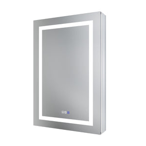 English Elm Smart Led Medicine Cabinet with Anti-fog Mirror Gfci Outlet Dimming Bathroom Storage W637P382875