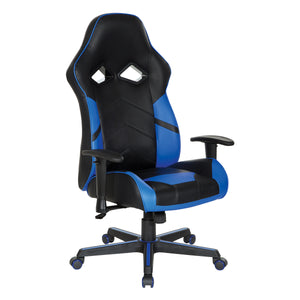 OSP Home Furnishings Vapor Gaming Chair Blue/Black
