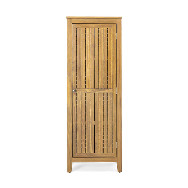 English Elm Christopher Knight Home® - Whitney Acacia Wood Cabinet Teak Finish — Durable Indoor/Outdoor Storage 62" Tall, Easy Assembly, Spacious N775P177407T