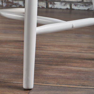 English Elm Christopher Knight Home® - 36 Countryhouse Spindle Back Dining Chair 36in High Back Farmhouse Style Durable Rubberwood Seat White 56487.00WBRN