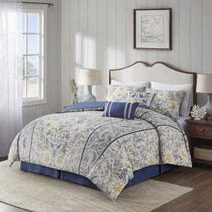 Harbor House Livia Cottage/Country 6 Piece Cotton Comforter Set HH10-1802 Multi