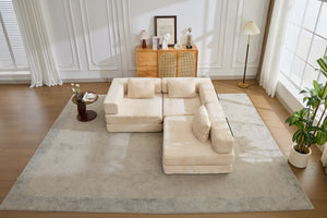 English Elm Compression Convertible Floor Sofa Bed - Stylish Chenille Modular Seating For Small Spaces & Guests W3723S00014