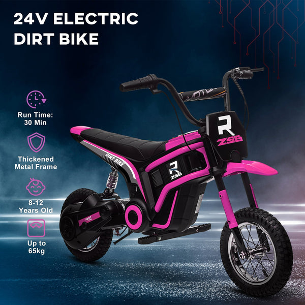 English Elm Aosom 12v Electric Kids Ride on Utv with Remote Control Suspension and Music System Pink W2225P229511