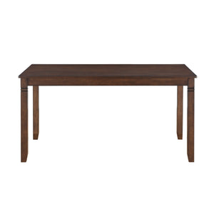 English Elm Classic Salton Cherry 6pc Dining Set with Bench and 4 Faux Leather Chairs — Arts & Crafts Style Dining Room Furniture, Simple Assembly B011P194596